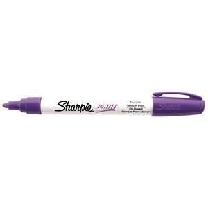  Sharpie Paint Marker Pen Oil Base Medium Point, Purple Box 