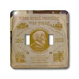 Florene Vintage   Antique Record   Light Switch Covers   double toggle 