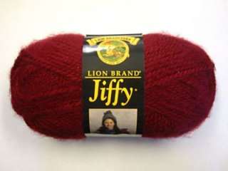 Lion Brand JIFFY knitting yarn WINE singles  