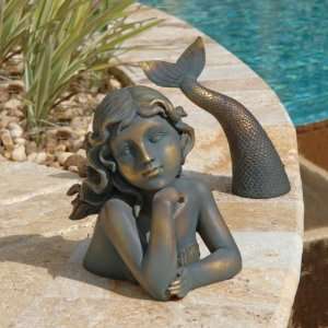  Merissa Siren of the Sea Mermaid Statue Patio, Lawn 