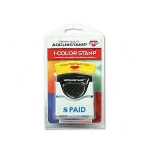  Pre Inked Stamp, Paid, 1/2x1 5/8, Blue COS032919 