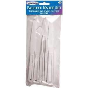  Plastic Palette Knife Set, 5 Pack