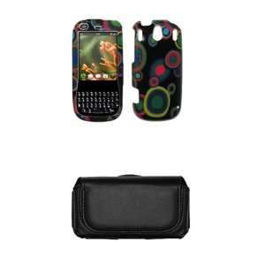   Phone Protector + Leather Case Side Pouch for Palm Pixi Cell Phones