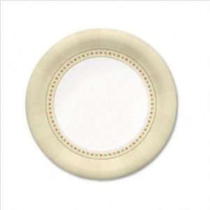  Dixie Sage Collection Paper Plates, 6 Diameter, White and 