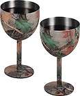 Camo Stainless Steel Wine Glasses (Set of 2)  