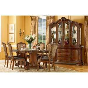  5 pc Old World Double Pedestal Dining Table Set by A.R.T 