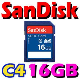 SanDisk Standard SD SDHC 16GB 16G Class 4 Memory Card  