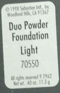 Sebastian Trucco Duo Powder Foundation Light NEW 769295200914  