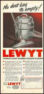 1951 vintage ad for Lewyt Vacuum Cleaners  1132  