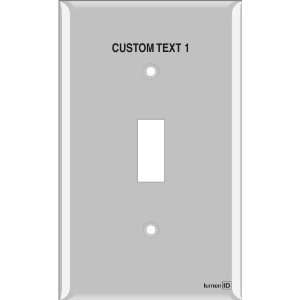   Light Switch Labels 1 Toggle (plastic   standard size) Home