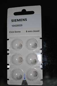 6pack of 8mm closed click domes Siemens Pure models  