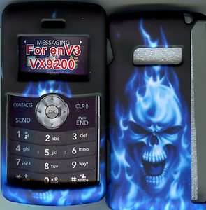   VX 9200 Verizon Hard Cover Case Phone Snap on Cover Skull Blue  