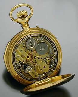Hour Repeater Gold Swiss Le Coultre Pocket Watch  