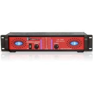   Technical Pro LR 1000 Black/Red 2U Professional Amplifier Electronics