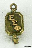 EPSILON SIGMA PHI   Vintage fraternity sorority Key PIN  