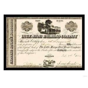  The Little Miami Railroad Company, c.1854 Giclee Poster 