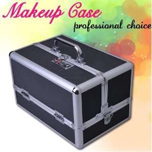 Professional Jewelry Cosmetic Makeup Train Case Bag Lockable Artist 