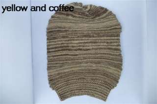 Fashion Mens Knit Warm Stripe Waves Beanie Hat New  