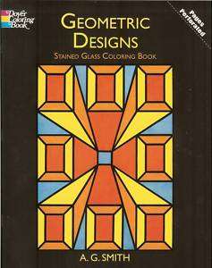 Geometric Designs Stained Glass Coloring Book 9780486408088  