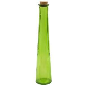  Lime Tapered Recycled Glass Bottle Vase