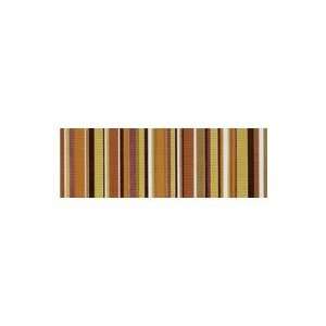  Aquarelle 4 x 12 Ceramic Wall Tile in Red Listel Stripes 