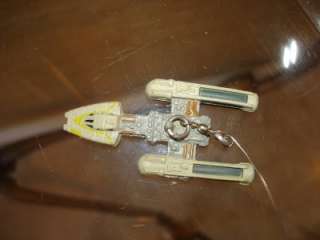 Two VINTAGE STAR WARS DANGLERS Millennium Falcon Rebel Y Wing 