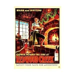  VINTAGE REDWOOD CREEK WINES POSTER