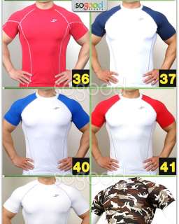 Compression tight fit sport shirt 10style fast dry M~XL  