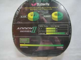 Butterfly Addoy II Series Table Tennis Paddle x 2 pcs  