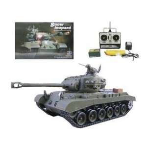  1/16 SCALE REMOTE CONTROL SNOW LEOPARD TANK SHOOTS BBS 