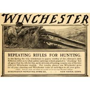  1905 Ad Winchester Repeating Arms Co. Hunting Gun Rifle 