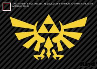 2x) Zelda Triforce Symbol Sticker Decal Die Cut Vinyl  