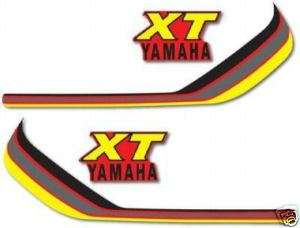 YAMAHA 1982 XT250 FUEL GAS TANK DECALS GRAPHIC LIKE NOS  