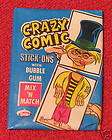1970s Philadelphia Gum CRAZY COMIC WAX PACK HIGH GRADE