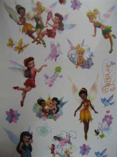 Disney Tinkerbell Tattoos Birthday Party Bag Favour x5  