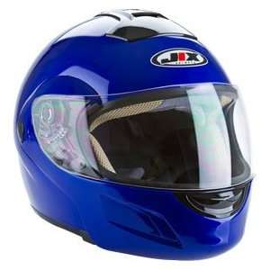  Large DOT Blue Flip Up Modular JIX Motorcycle helmet 