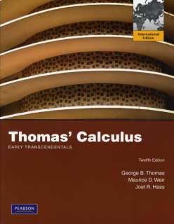 Thomas Calculus Early Transcendentals 12th Inter Edition  