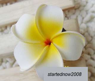 handmade Frangipani flowers Hair Clip Pin Artifical jewelry  