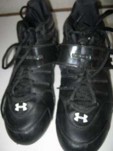 Under Armour Men Cleats Black Shoes US Size 10 EUR 44  