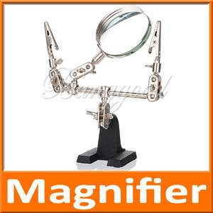   Stand Clamp Clip Helping Magnifying Magnifier Len Glass Tool  