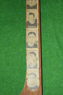 VINTAGE 1938 TULSA OILERS HOCKEY STICK PLAYERS SIGNED  