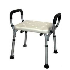  Aluminum Shower Bench with Armrest