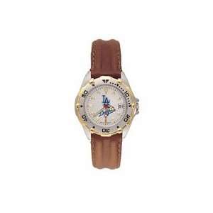   Angeles Dodgers Ladies MLB All Star Watch (Leather Band) Jewelry