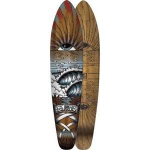 Globe Eyestorm Longboard Skateboard Deck includes Grip Tape   9.5 x 