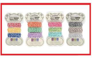 You will receive 4 new packages of Fancy Floss Bakers Twine, one each 