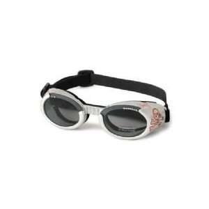    ILS Doggles   Silver Skull with Light Smoke Lens