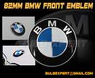   BLUE/WHITE BMW PLAIN ORIGINAL TYPE HOOD EMBLEM BADGE LOGO 82MM