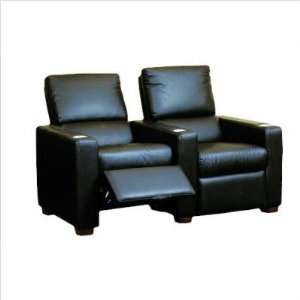   Row of Two Home Theater Chairs with Optional Motor