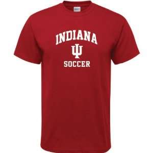   Indiana Hoosiers Cardinal Red Soccer Arch T Shirt