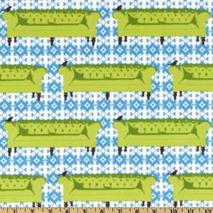  44 Wide Tufted Tweets Sofas Grass Fabric By The Yard 